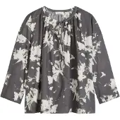 Marc O'Polo Blouse donkergrijs / wit