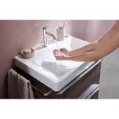 Hansgrohe tecturis s eengreeps wastafelkraan 110 met popup trekwaste, chroom