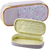 Leantoys Schooletui Bunnies Paars 24 cm - Ruim en functioneel