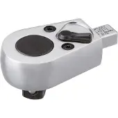 Hazet Insteek-omschakelratel 6403-1 · 9 x 12 mm insteekvierkant massief · 1/2 inch (12,5 mm) vierkant massief · Lengte: 74,5 mm
