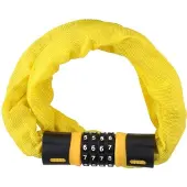 Dunlop Fietsketting Slot met Cijferslot - 90cm - Oranje