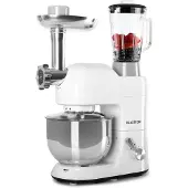 Klarstein Lucia keukenmachine 3-in-1 2000 w / 2,7 ps 5 ltr roestvrij staal BPA-vrij