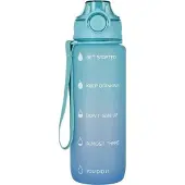 Starpak motivatie drinkfles - 750 ml - koord – blauw