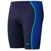Speedo Solid Splice Jammer Heren - Strakke Zwembroek Heren - Chloorbestendige Zwembroek Mannen - Sportzwembroek Heren met Trekkoord - Marine/Blauw - S