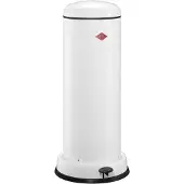 Wesco Big Baseboy Prullenbak met Soft Close | 30 Liter | Metaal - Wit | Pedaalemmer