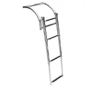 Talamex Opblaasboot RVS Zwemtrap telescopische met 4 treden