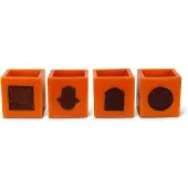 Safaary Marokkaanse waxinelichthouder Ø 12 x 12cm-poort patroon