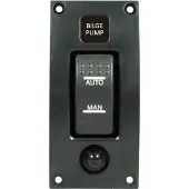 Talamex Switchpanel Curved Add On Bilgepump Switch On-off-auto Zwart