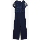Bonprix Jumpsuit van zacht scuba met kant maat 36