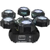 Showtec Airwolf multi-effect met rotatie, RGBW, stroboscoop en laser