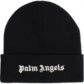 Palm Angels Heren- en Damesgebreide Muts met Geborduurd Logo PWLC014F23FAB0011001