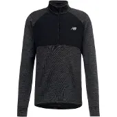 New Balance Functioneel shirt 'Athletics' zwart / zwart gemêleerd