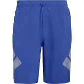 Adidas Boardshorts 'Big Bars' blauw / wit