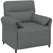 vidaXL Bank 100% polyester metalen frame MDF, Multiplex