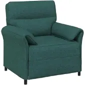 vidaXL Bank 100% polyester metalen frame MDF, Multiplex