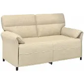 vidaXL Bank 100% polyester metalen frame MDF, Multiplex