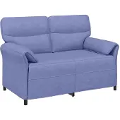 vidaXL Bank 100% polyester metalen frame MDF, Multiplex