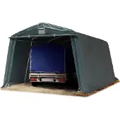 TOOLPORT Garagetent 3,3x4,7m, PE zeil, donkergroen