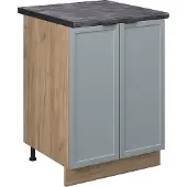 Vicco Fame-Line Keukenonderkast – 60 cm, WB Antraciet Licht blauw-grijs
