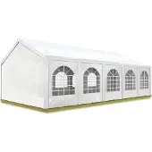TOOLPORT Partytent 4x10 m, PE 450, wit