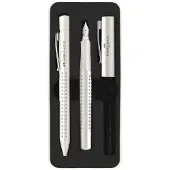 Faber-Castell Grip 2010 - schrijfset balpen en vulpen - in giftbox - Harmony coconut milk - FC-201527
