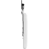 vidaXL Hangend hoofdbord Met LED-verlichting Wit Stof