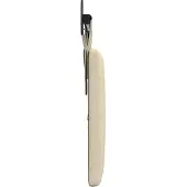 vidaXL Hangend hoofdbord Met LED-verlichting Crèmekleurig Stof