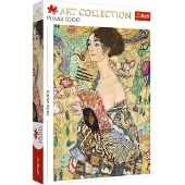Trefl puzzel 1000 stukjes - Art Collection Lady with a Fan karton FSC.