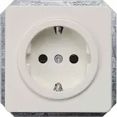 Siemens DELTA profil, Schuko-stopcontact - 5UB1403, 10/16A, 250V, titaniumwit