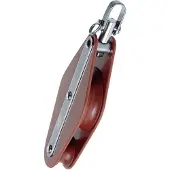 Talamex Hye Traditional Tufnol Fiddle Swivel Eye Single Block Pulley Bruin 13 mm
