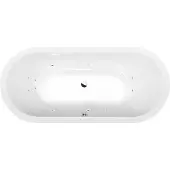 Polysan Viva O Whirlpoolbad, 175x80x47cm, Active Hydro, chroom