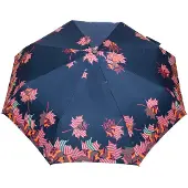 Parasol Damesparaplu Super Mini Plat, Navy Bladmotief