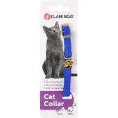 Flamingo Kattenhalsband Elastisch Blauw
