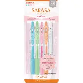 Zebra Sarasa Clip Milky 5-pack