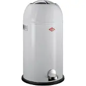 Wesco Kickmaster Prullenbak | Pedaalemmer | 33 Liter | Metaal - Grijs | Afvalemmer - Made in Germany