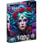 Enjoy Gothic Flowers Portrait Puzzel 1000 Stukjes