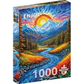 Enjoy Sunrise Landscape Puzzel 1000 Stukjes