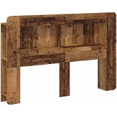 vidaXL Hoofdeinde Kast met opslag Oud hout Geconstrueerd hout
