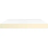 Syfax Pocketveringmatras medium 160x200x20 cm kunstleer crèmekleurig