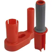 Raadhuis handafroller - voor stretchfolie - kunststof rood - RD-351196
