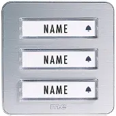 M-E Modern-Electronics 41082 Zender voor Draadloze deurbel Verlicht, Met naambord