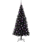 vidaXL Kerstboom Zwart 210 cm PVC