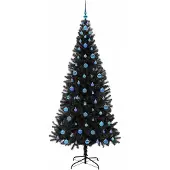 vidaXL Kerstboom Zwart 210 cm PVC