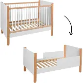 Bell Amy Meegroei Babybedje Ratata Offwhite Beech 60x120