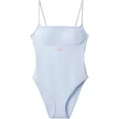 Calvin Klein One Piece Breezy Blue Maat: XS | Badpakken Outlet | Dames | Blauw