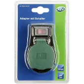REV Doorvoerstekker met schakelaar - IP44 - aa/uit knop - max. 3680 Watt