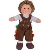 Bigjigs Zachte Knuffelpop Jack - 28 cm