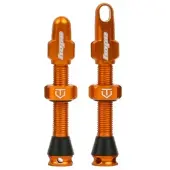 Hope Orange Tubeless Valve Pair