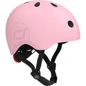 Scoot & Ride - Kinderhelm - Rose - Maat M-L - Verstelbaar - 55-59cm - Roze