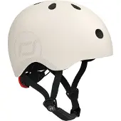 Scoot & Ride Helmet – Sporthelm – M/L 55-59 cm – LED achterlicht – magnetische sluiting – verstelbaar – Ash